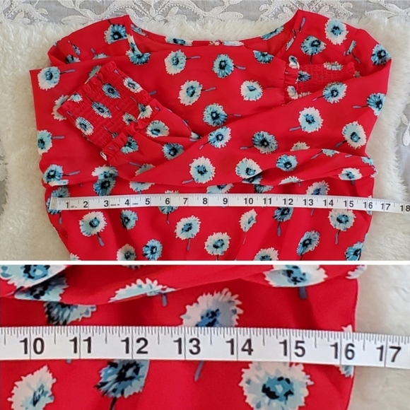 J.Crew Red Dandelion Floral Dress - Picture 12 of 15